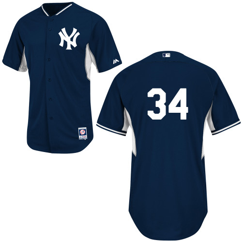 Brian McCann #34 MLB Jersey-New York Yankees Men's Authentic Navy Cool Base BP Baseball Jersey